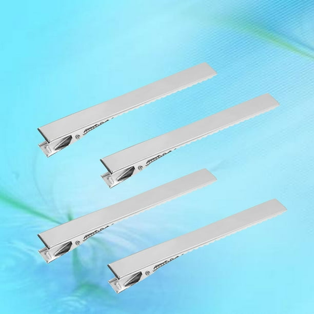 IDEANATEGRATE 100Ud Clips Pinza De Pato Metálicas Plateadas Para Seccionar Con Precisión