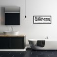 thumbnail image 2 of Stupell Industries Seat Yourself Bathroom Sign Typography Painting Black Framed Art Print Wall Art, 30 x 13, 2 of 9