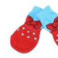 thumbnail image 7 of UDIYO 4Pcs Socks Heart-shape Printing Comfortable Dog Accessories Non-Slip Warm Paw Protector for Pet, 7 of 7
