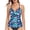 A-Multi Floral, variant on Women's V Neckline Tankini Top Bathing Suits Ruched Swimwear