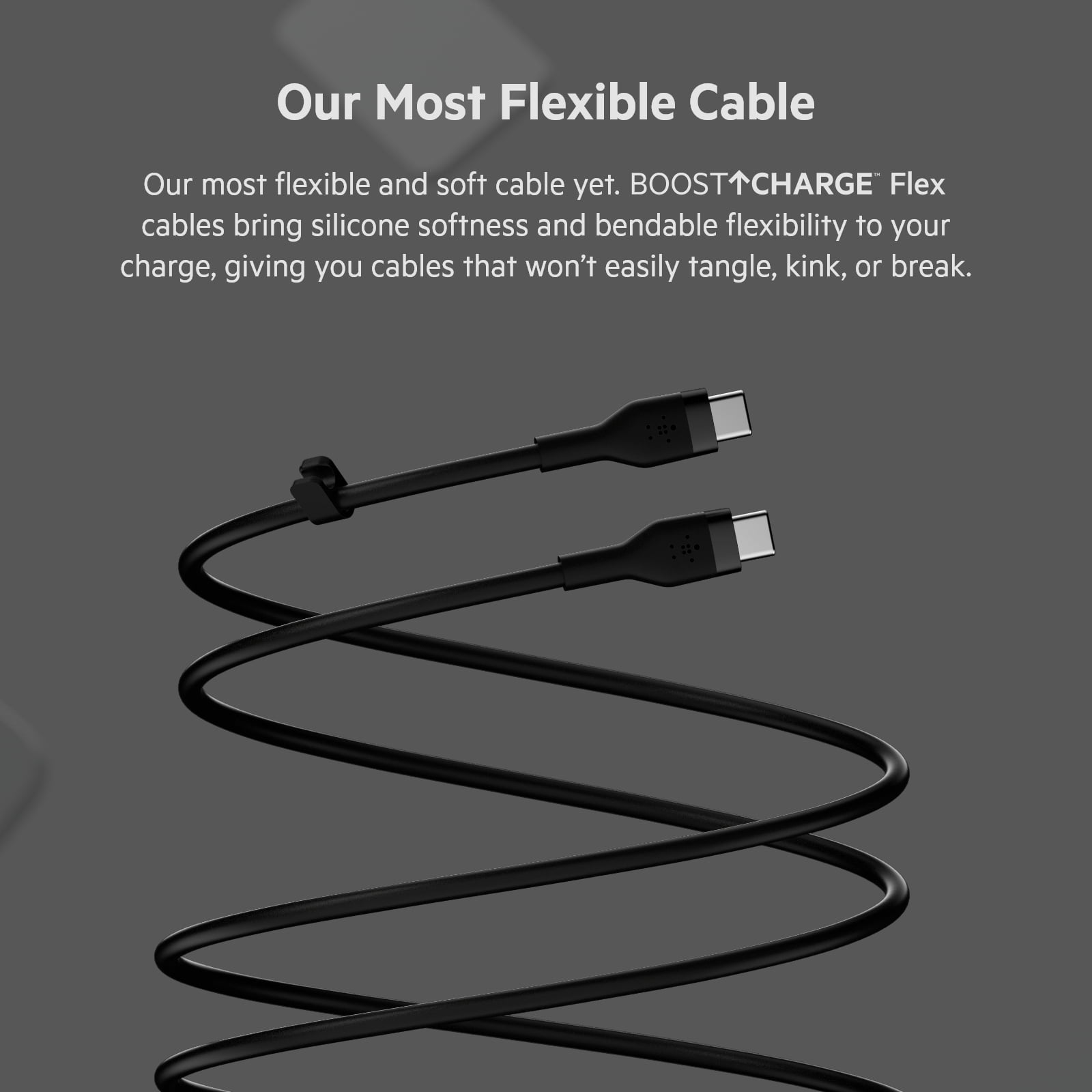 Belkin BoostCharge Flex Silicone USB C Charger Cable, USB C to USB Type C Charging Cable for iPhone 15, Samsung Galaxy S23, iPad, MacBook, Note, Pixel, Nintendo Switch 2 More - 1m, 2pack, Black/White
