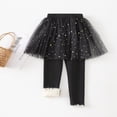 thumbnail image 2 of Uccdo 1-9T Girls Winter Warm Thicken Fleece Leggings Tulle Tutu Skirts Pantskirt Skinny Pants, Pack of 1, 2 of 7