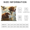 thumbnail image 5 of BCIIG Dog and Ducks Graphic Decorative Square Throw Pillow Cover for Home Couch Living Room Sofa Bed - Short Plush Material - 1PC 22x22in, 5 of 5