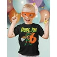 thumbnail image 3 of Tstars - 6th Birthday Dude Shirt TMNT Mutant Ninja for Boys Youth Kids T-Shirt X-Large Black, 3 of 6