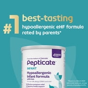 Pepticate Baby Formula, Hypoallergenic Powdered Infant Formula for Cow Milk Allergy, with Omega 3 DHA, ARA, Iron & Prebiotics, 13.2oz