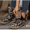 thumbnail image 2 of Women's Booties | Chunky Platform Sole with Side Zipper | Lightweight Ankle Boots, 2 of 7