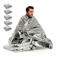 thumbnail image 1 of Paquete de mantas térmicas de aluminio, 5 unidades, para acampar y supervivencia, 1 of 1