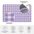 thumbnail image 3 of Purple Door Mat Indoor Outdoor, Country French Rustic Buffalo Plaid Modern Art Non Slip Welcome Mat with Rubber Backing, Absorbent Fabric Front Door Mats Entryway Rug for Home Patio Entrance 18"x30", 3 of 9