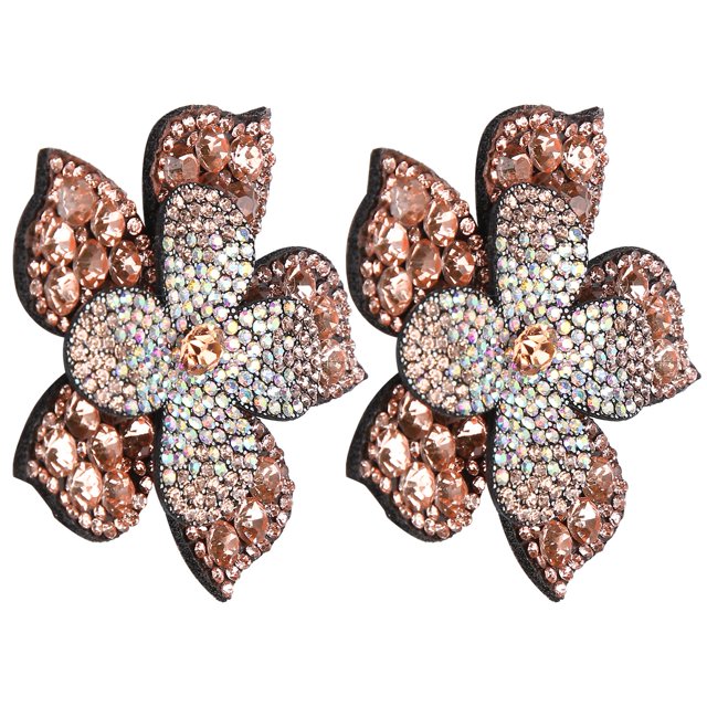Decoración de ropa, 2 parches de diamantes de cristal, parches de tela de diamantes de cristal, apliques de diamantes de cristal, diseño de vanguardia