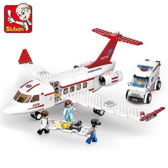 City Cargo Aircraft Plane Building Blocks with Box Airport Airbus Airplane Avion Technical Creative Building Blocks Toys For Kids-QIUPING