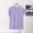 Purple, variant on Dianli Pajamas Loungewear Solid Color Round Neck Short Sleeve Lounge Top Breathable Homewear Lightweight Soft Comfortable Short Sleeve Pajama Top Nightwear Sleepwear
