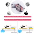 thumbnail image 3 of Reposamuñecas de gel de silicona suave para ratón, cojín de almohada para la mano, soporte para muñeca para teclado, ergonómico, translúcido en forma de corazón (2 piezas, azul), 3 of 5