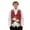 Snowman Colorful Lights, variant on Yuyamidu Snowman Men's V-Neck Suit Vests Size 2XL Colorful Lights Formal Slim Fit Business Dress Vest Waistcoat with 3 Pockets for Suit or Tuxedo, Red Christmas