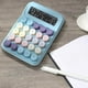 thumbnail image 4 of Calculadoras básicas estándar de oficina y papelería Mini calculadora digital de escritorio con pantalla LCD de 12 dígitos - Calculadora de bolsillo para el hogar, la escuela y los niños Una calculado, 4 of 7