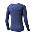 thumbnail image 2 of Women Compression Quick-Dry Long Sleeve Athletic Base Layer T-shirt Tight Fitness Yoga Tops, 2 of 2