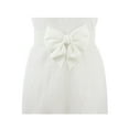 thumbnail image 4 of INSPIRE CHIC Women's 2Pcs Elastic Wide Belt Dress Bowknot Waistband Decoration Fashion Versatile Belts 27.6x2.3' Black+Milky White, 4 of 5