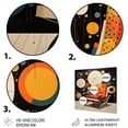 thumbnail image 3 of Designart "Colorful Mid Century Eames gracefulness III" Mid-century Metal Art Print, 3 of 5