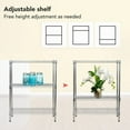thumbnail image 5 of BestOffice Chrome 3 Shelves 13"D x 23"W x 30"H Wire Shelving, 5 of 7