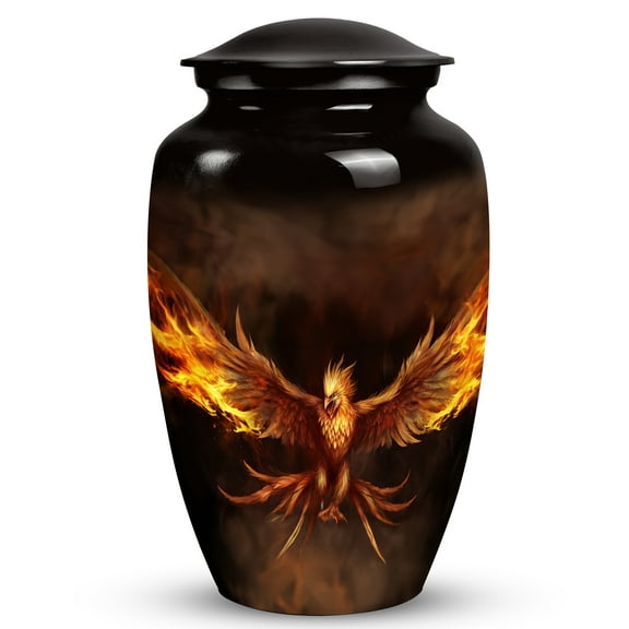 Unique Angry Phoenix In Fire Cremation Urns For Adult Ashes, Burial Urns For Dad, Large Urn For Male & Female, Funeral Urn For Adult Ashes Men/Women - Memorial Urn For Human Ashes