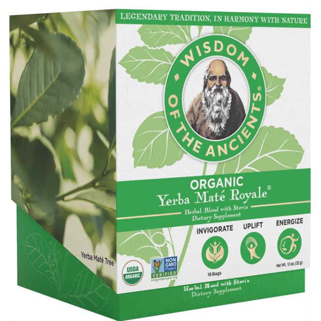 Wisdom of the Ancients - Organic Yerba Mate Royale Tea - 16 Tea Bags