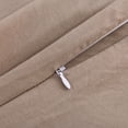 thumbnail image 4 of JML Queen Size Duvet Cover Set 3 Piece, Washed Microfiber Comforter Cover,Taupe, 4 of 5