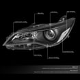 thumbnail image 3 of NUVISION for 15-17 Toyota Camry Black Housing Clear Corner Projector Headlight Headlamps, 3 of 8