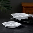 thumbnail image 2 of Guardoinrt White Escargot Baking Dish Compact And Lightweight Easy To Clean Seafood Snail Dish Multifunctional, 2 of 6
