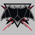 thumbnail image 2 of Women's Zack Snyder Justice League Batman Comic Logo Graphic Tee Athletic Heather X Large, 2 of 4