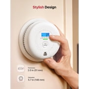X-Sense Smoke and Carbon Monoxide Detector Combo, 10-Year Sensor with Digital Display, Standalone Alarm, Certified to Latest UL Standards, 5 PACK, SC01