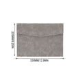 thumbnail image 3 of File Folder,Waterproof Document Pouch,Faux Leather File Organizer with Magnetic Snap for Thin A4 Document Storage,Meeting Documents Arrangement,Grey, 3 of 8