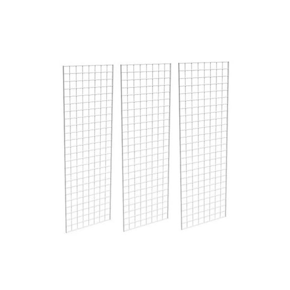 2' X 6' Gridwall Panels - 3 Pcs Box - Grid Wall Display White