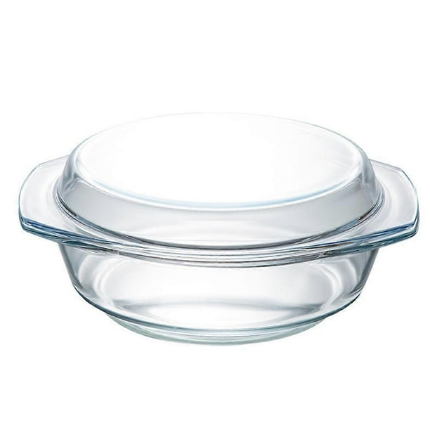 Microwave Safe Insulated Glass Bowl with Lid, Practical for Baking and Reheating Food