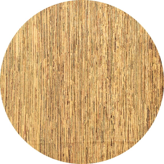 Ahgly Company Indoor Round Oriental Brown Modern Area Rugs, 8' Round