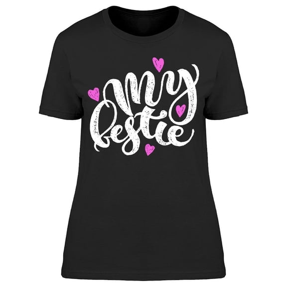 Smartprints Womens Graphic Tee - My Bestie - Regular Fit 100% Cotton
