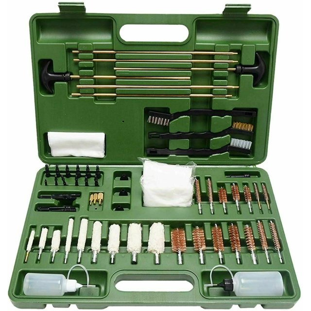 "163PCS Universal Gun Cleaning Kit, Multifunctional Rifle/Handgun
