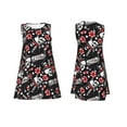 thumbnail image 7 of Yiaed Vintage Skull Casino Print Women's Sleeveless Dress, Loose Fit Summer Dress, Casual Sleeveless Dress for Women, 7 of 7