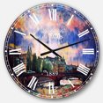 thumbnail image 1 of DesignArt Fabulous Paris City Watercolor Large Wall Clock, 1 of 2