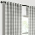 thumbnail image 3 of Mercantile Tavia Horizontal Stripe Rod Pocket Back Tab Sheer 50 x 63 Curtain Panel in Dark Grey, 3 of 7
