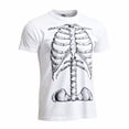 thumbnail image 4 of CONFREE Halloween Mens Short Sleeve Tshirts Crew Neck Spooky Skeleton Graphic Lightweight T-Shirts, 4 of 4