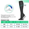 thumbnail image 2 of 6 Pairs Medical Sport Compression Socks - 15-20mmhg Graduated Knee-High Support for Men & Women, Ideal for Soccer, Running, and Nurses, 2 of 7