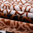 thumbnail image 4 of Lightweight Plush Fleece Super Soft Warm Cozy Throw Sofa Bed Couch Blanket (King Size 79 x 91"Brown Plaid), 4 of 6