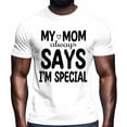 thumbnail image 2 of Camisetas informales de manga corta con texto "I'm Special" para hombre, camisetas gráficas, 2 of 8