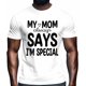thumbnail image 2 of Camisetas informales de manga corta con texto "I'm Special" para hombre, camisetas gráficas, 2 of 8