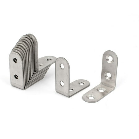 Corner Bucket - Unique Bargains Furniture Shelf 40x40x17mm L Shaped Angle Brackets Corner Braces Supports 12pcs
