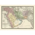 thumbnail image 2 of Monin 18x14 White Modern Wood Framed Museum Art Print Titled - Middle East Turkey in Asia Persia - Monin 1839, 2 of 4