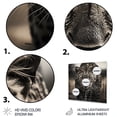 thumbnail image 3 of Designart "African Greyscale Cheetah Depiction" Animals Metal Wall Art, 3 of 5