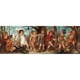 thumbnail image 2 of Franz Lefler 24x11 Black Ornate Framed Double Matted Museum Art Print Titled: Successful Hunters, 2 of 5