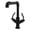 Matte Black, variant on Kingston Brass LS6501KL Whitaker Two-Handle Single-Hole Kitchen Faucet, Polished Chrome