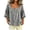 Black, variant on Gingham Tops for Women Square Neck Half Button Puff 3/4 Sleeve Loose Casual Plaid Blouses for Summer Daily Vacation Wear