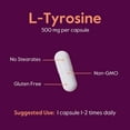 thumbnail image 6 of Bestvite L-Tyrosine 500mg (240 Capsules) - No Stearates - Non GMO - Gluten Free, 6 of 7